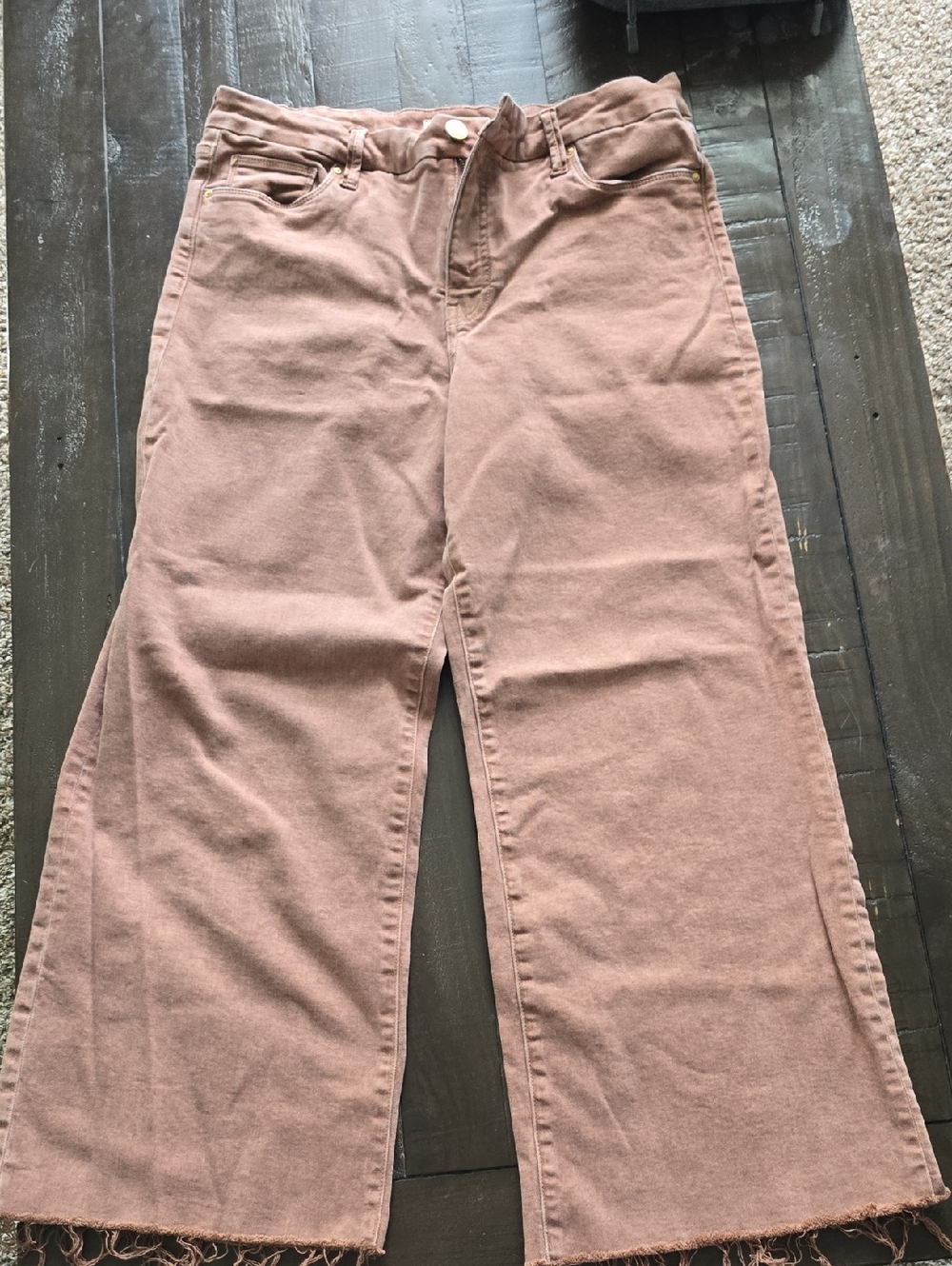 Kut from the Kloth Dusty Rose Jeans with Branded Patch